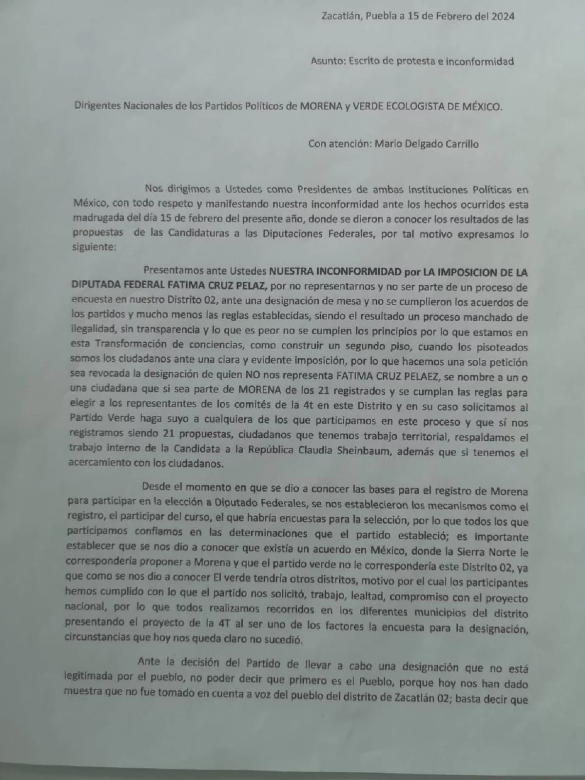 Buscan impugnar la reelección de la diputada federal por Zacatlán 