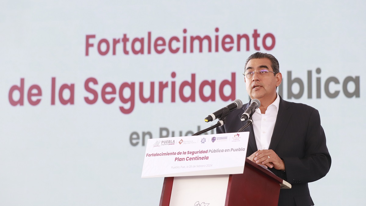 Consolida gobierno de Sergio Salomón a Puebla como un estado seguro