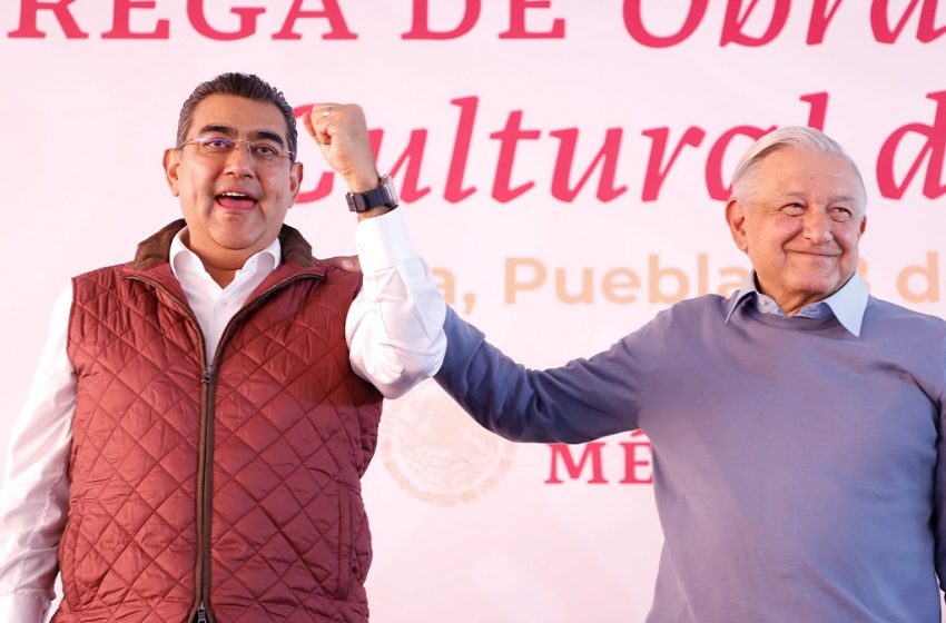  En Puebla, AMLO entrega obras del patrimonio cultural