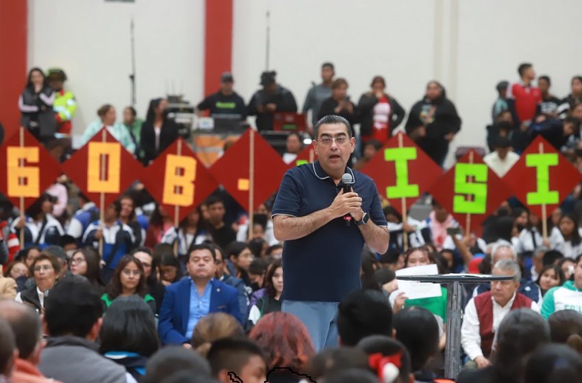  En Tehuacán, Sergio Salomón inicia campaña de prevención “hagamos equipo, si te drogas te dañas”