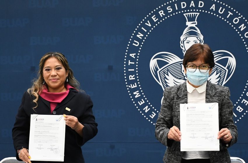  Encabeza la Rectora María Lilia Cedillo Ramírez convenio de colaboración entre la BUAP y la USEP