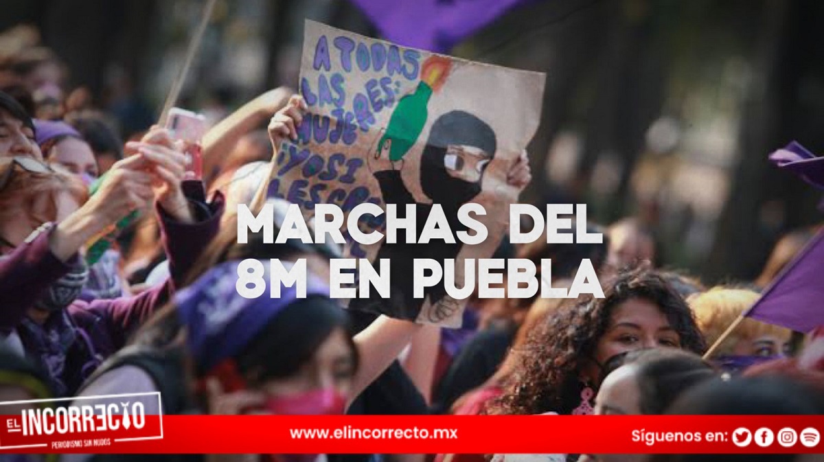 Estas son las marchas confirmadas para el 8M en Puebla