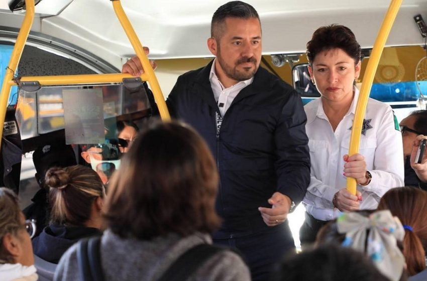  Gobierno municipal despliega operativo de inspección al transporte público