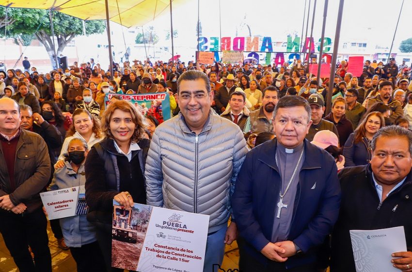  Propósito de acciones de gobierno, cambiar vida de los poblanos: Sergio Salomón