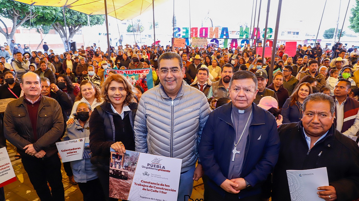Propósito de acciones de gobierno, cambiar vida de los poblanos Sergio Salomón