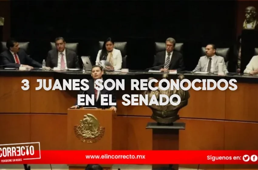  Inscriben en letras doradas a los tres Juanes en el Senado de la República