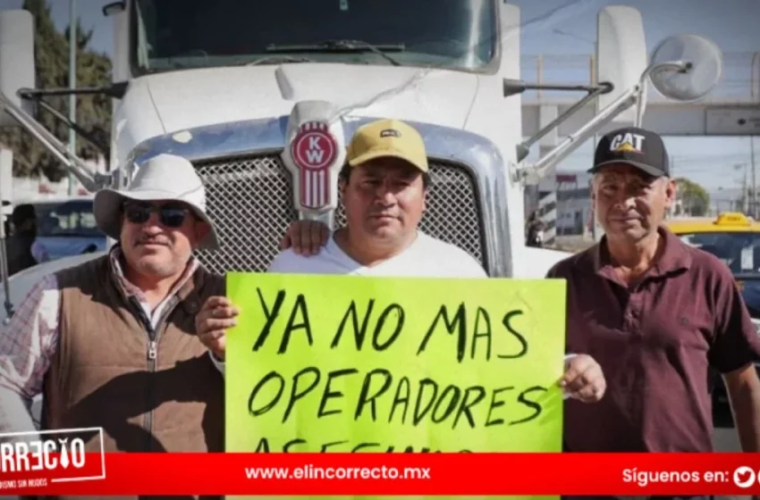  Transportistas en Puebla denuncian al menos 15 asaltos diarios con operativos falsos