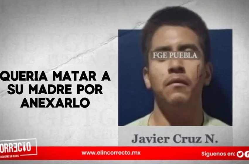  En Puebla, Javier casi mata a puñaladas a su mamá porque lo quería anexar