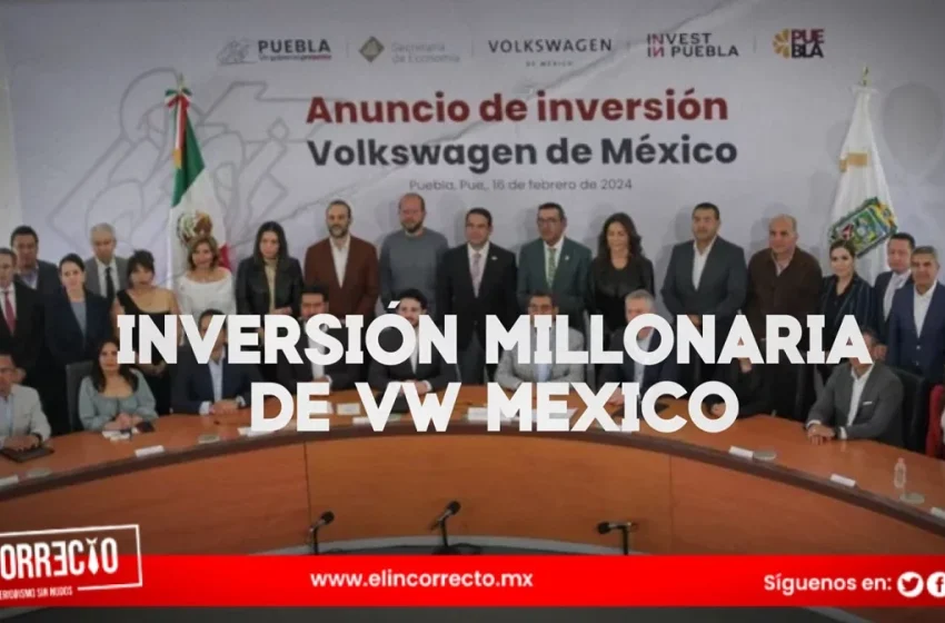  Invertirá Volkswagen casi mil millones de dólares para autos eléctricos en Puebla