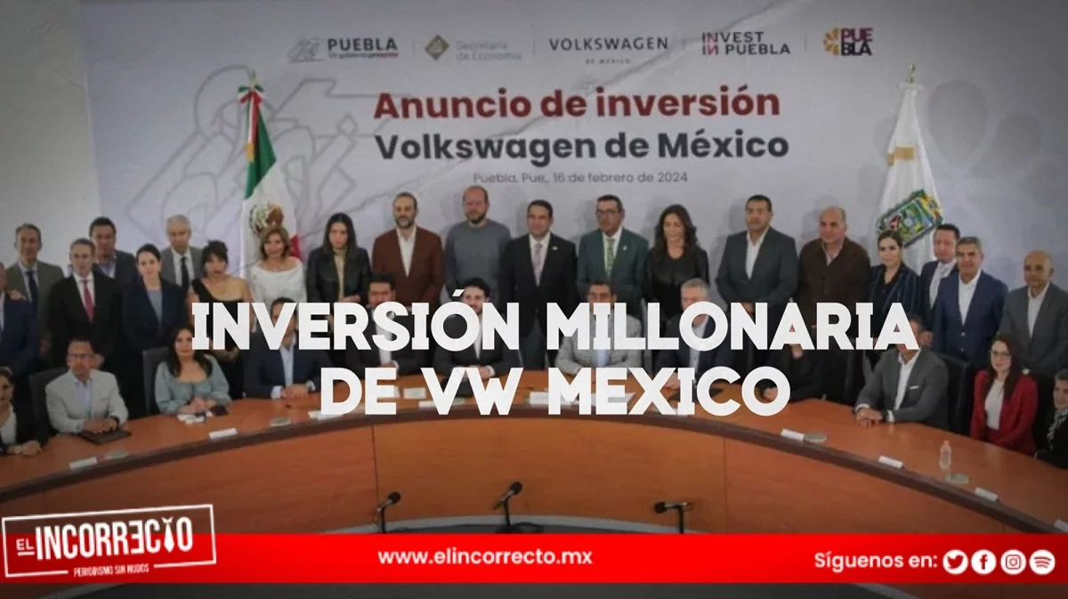 Invertirá Volkswagen casi mil millones de dólares para autos eléctricos en Puebla