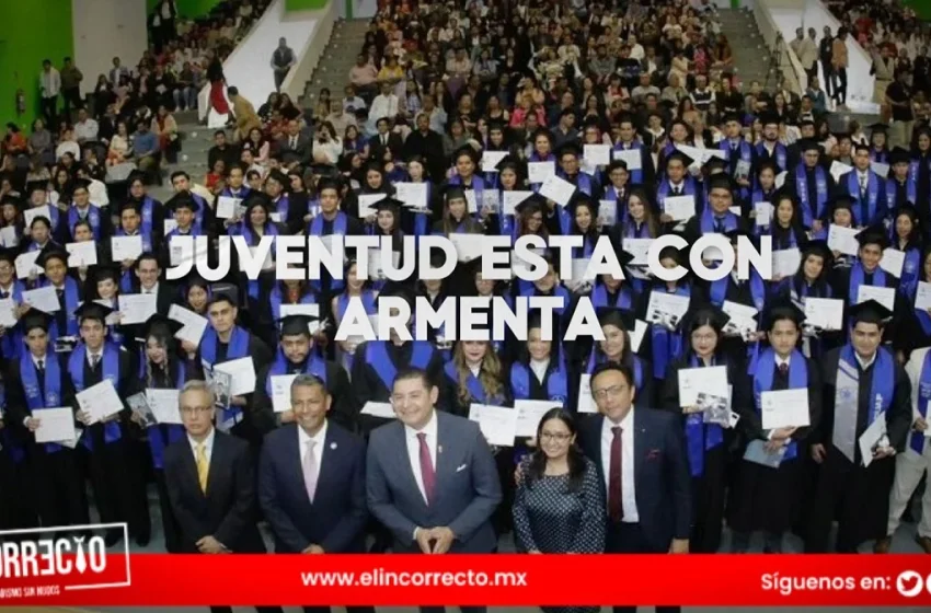  El futuro de Puebla está en las juventudes con conciencia crítica: Armenta