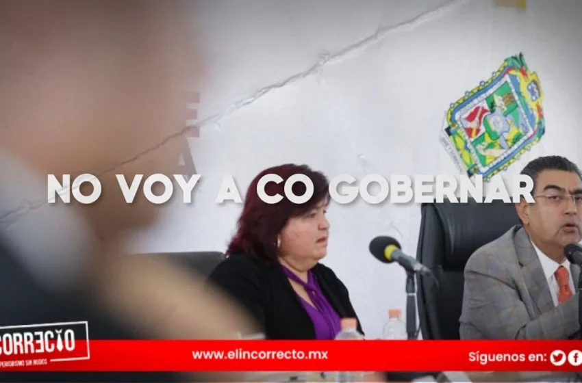  Gobernador de Puebla descarta injerencia en futuros gobiernos: “no voy a cogobernar”