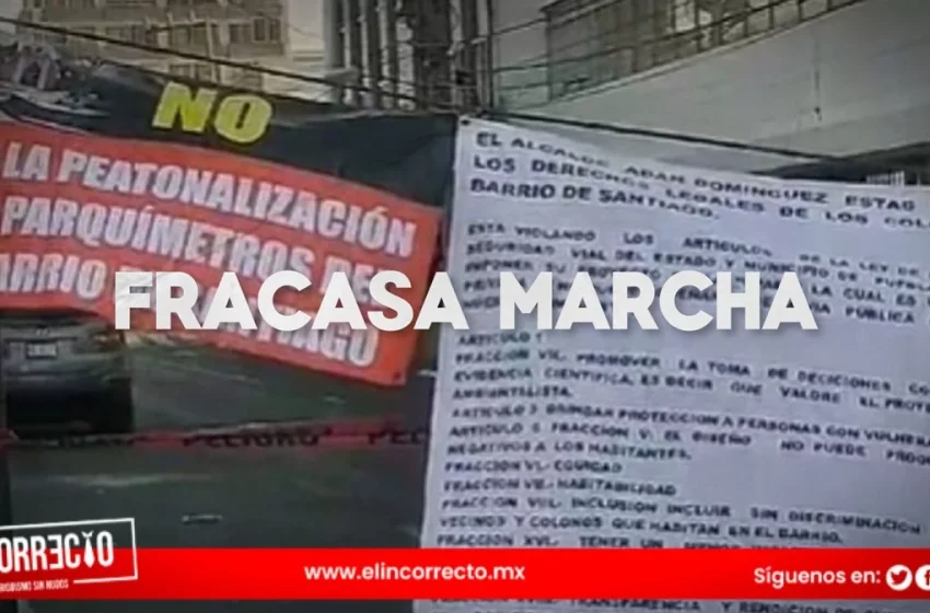  Fracasa manifestación liderada por Polo de Lara vs la peatonalización en el Barrio de Santiago