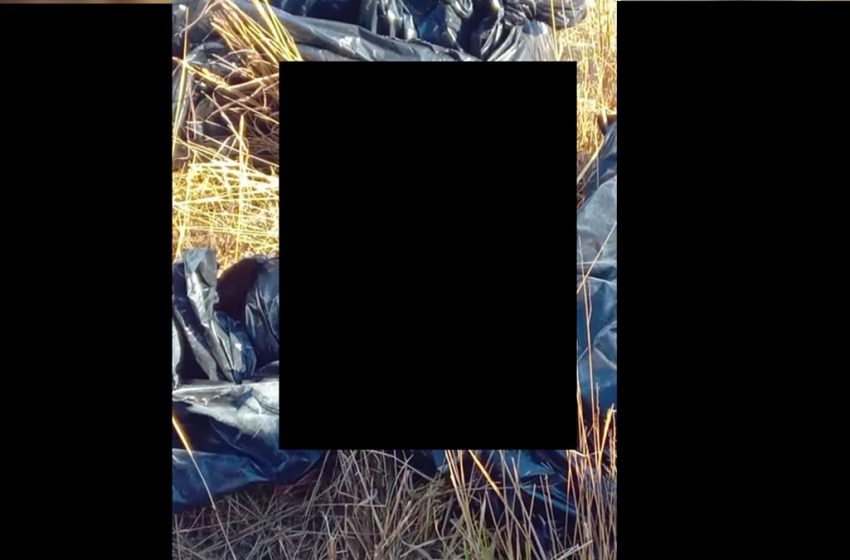  IMAGENES FUERTES Así fue como encontraron el cuerpo desmembrado y embolsado esta tarde en Azumiatla, Puebla