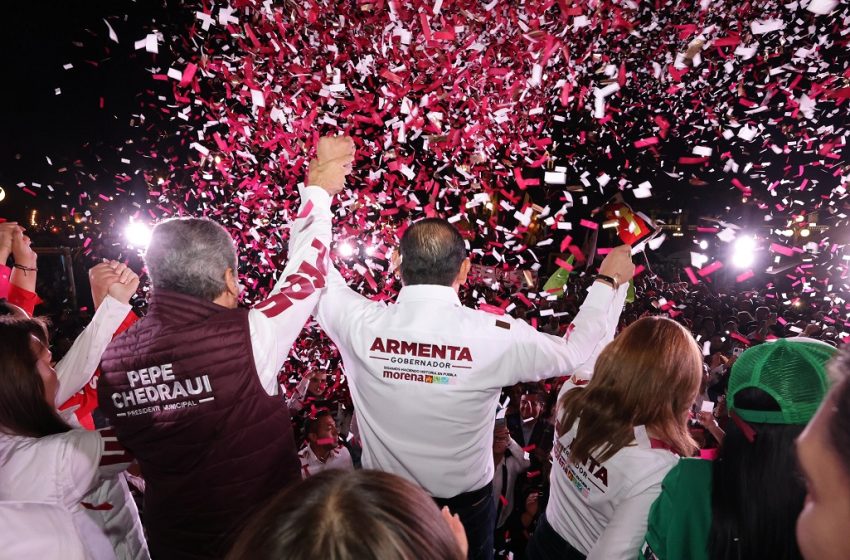  Alejandro Armenta y Pepe Chedraui inician campaña desde el corazón de Puebla