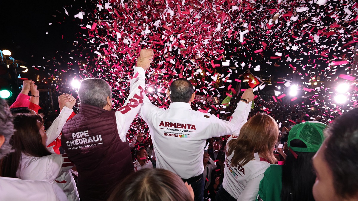 Alejandro Armenta y Pepe Chedraui inician campaña desde el corazón de Puebla