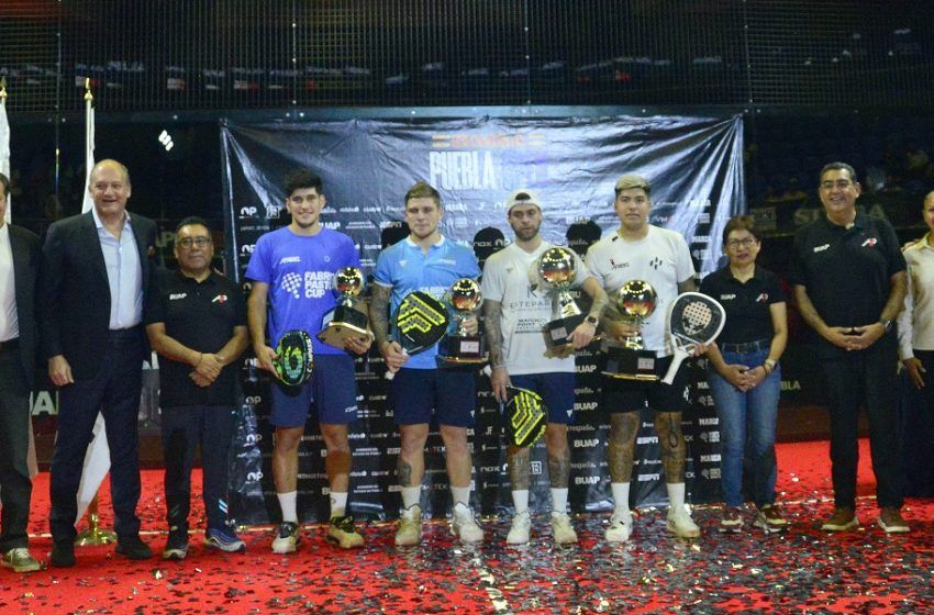  Encabezan Rectora Lilia Cedillo y el gobernador Sergio Salomón la premiación de la final del Torneo A1 Pádel Puebla 2024