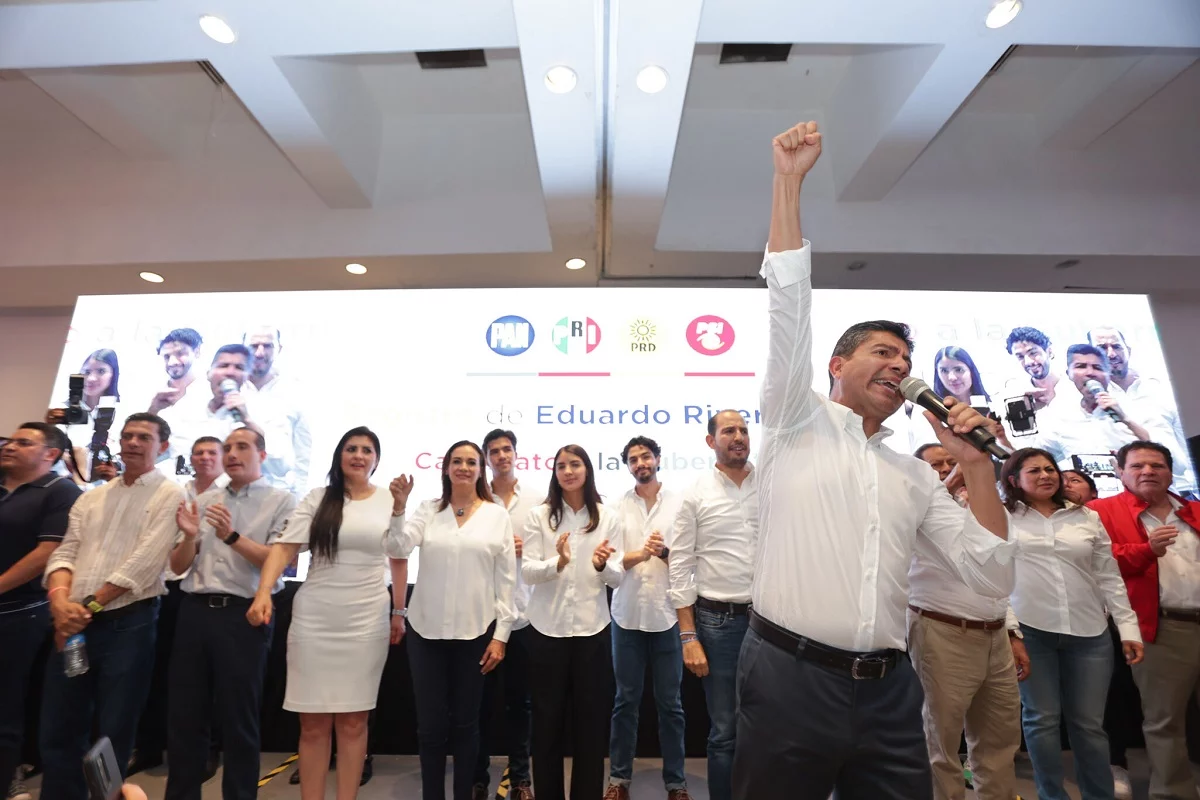 El panitas fue respaldado por Marko Cortés Mendoza, dirigentes estatales de la coalición, diputados y candidatos a otros cargos públicos