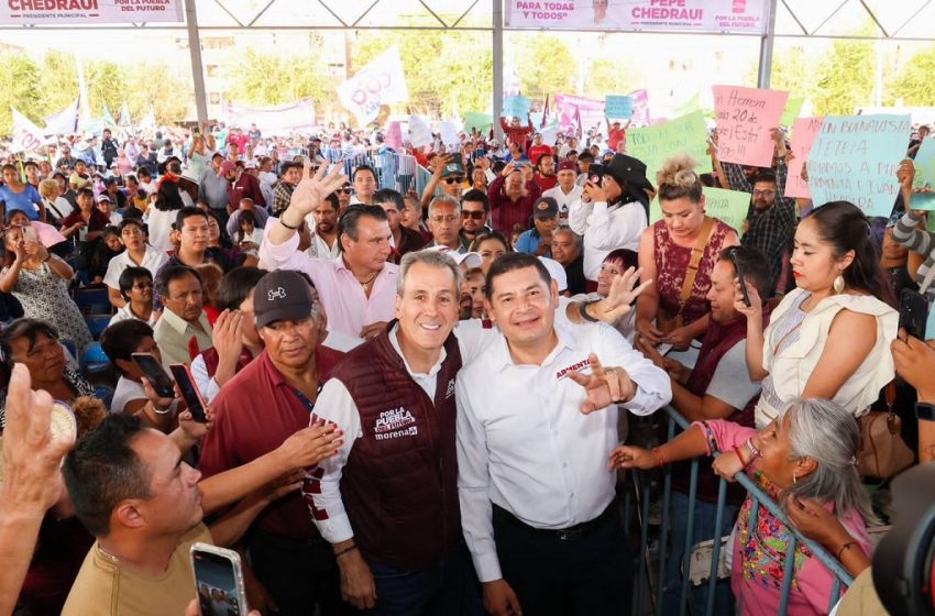  Por una Puebla segura, igualitaria y justa trabajarán Armenta y Pepe Chedraui