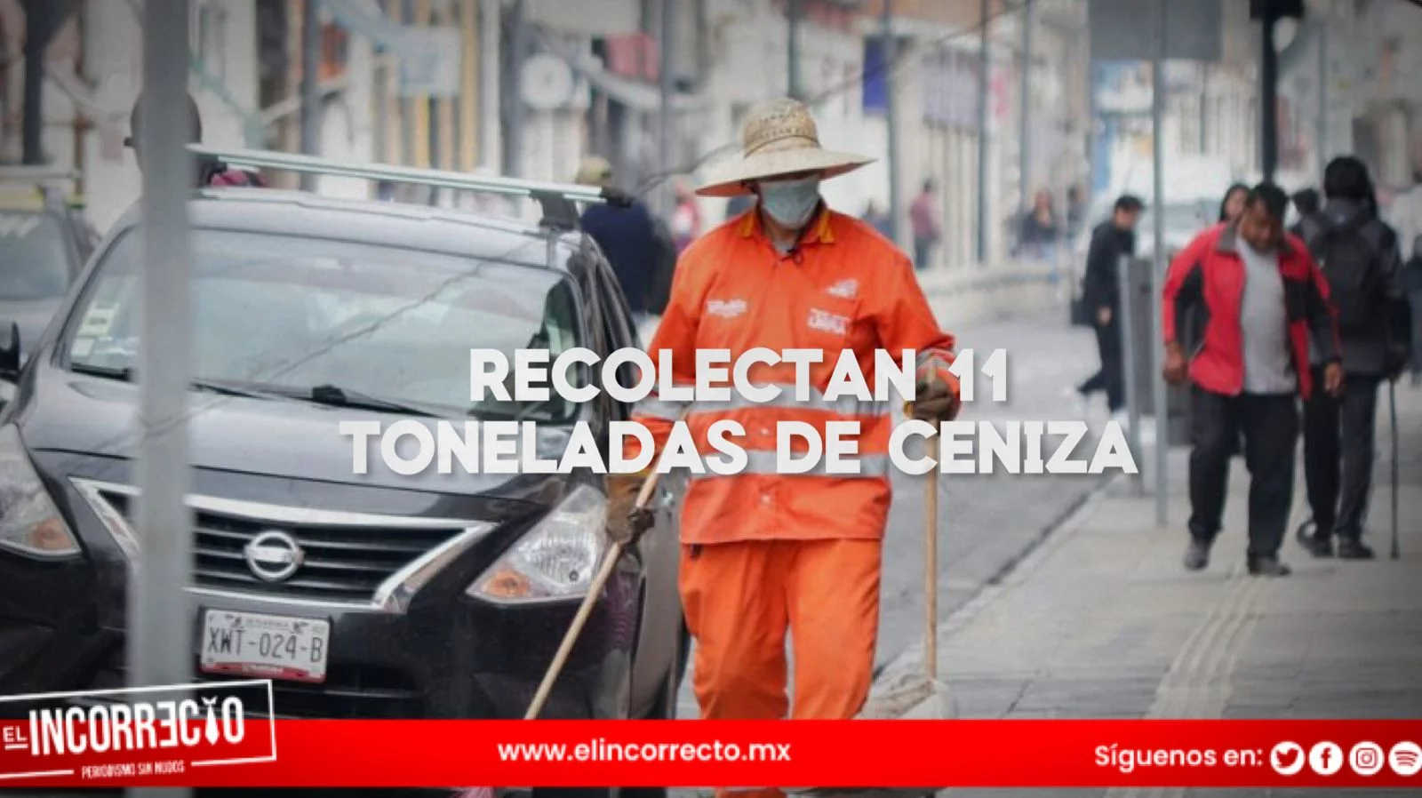 En cinco días, naranjitas recolectan 11 toneladas de ceniza volcánica