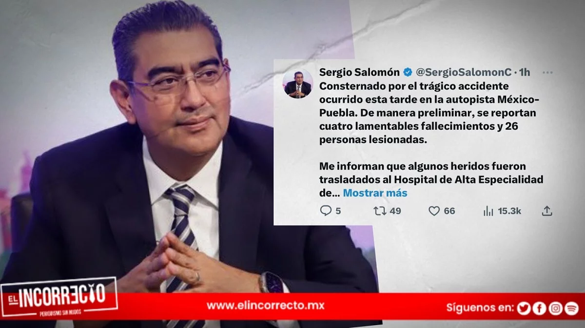 Tragedia en la Autopista México-Puebla: Cuatro muertos y 26 heridos tras vuelco de autobús