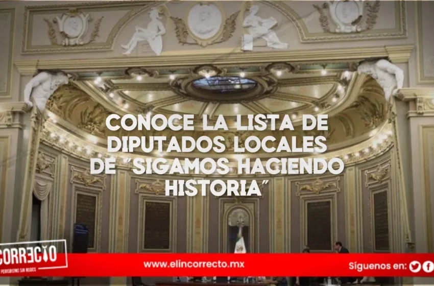  Esta es la lista final de los candidatos a diputados locales en Puebla por Sigamos Haciendo Historia