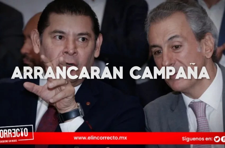  Al primer minuto del 31 de marzo, Armenta y Pepe Chedraui iniciarán campaña en Puebla capital