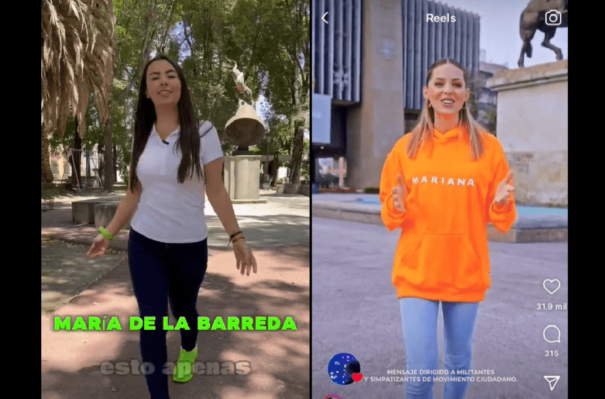  María de la Barreda vuelve a plagiar a Mariana Rodríguez en spot; usa tenis “fosfo”… verdes