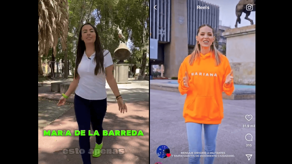 María de la Barreda vuelve a plagiar a Marina Rodríguez en spot; usa tenis “fosfo”… verdes