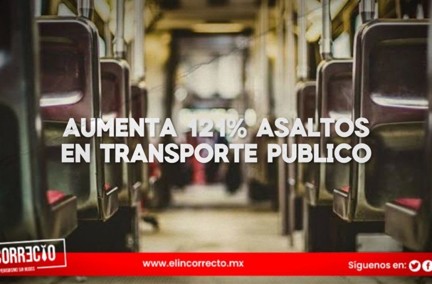  Aumentan 121% asaltos al transporte público en Puebla
