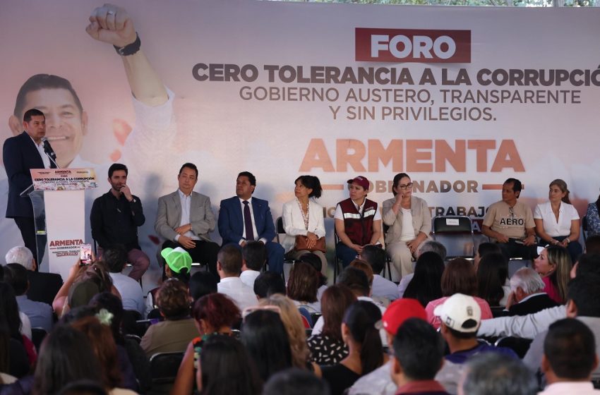  Armenta plantea cero tolerancia a la corrupción en todas las áreas de gobierno
