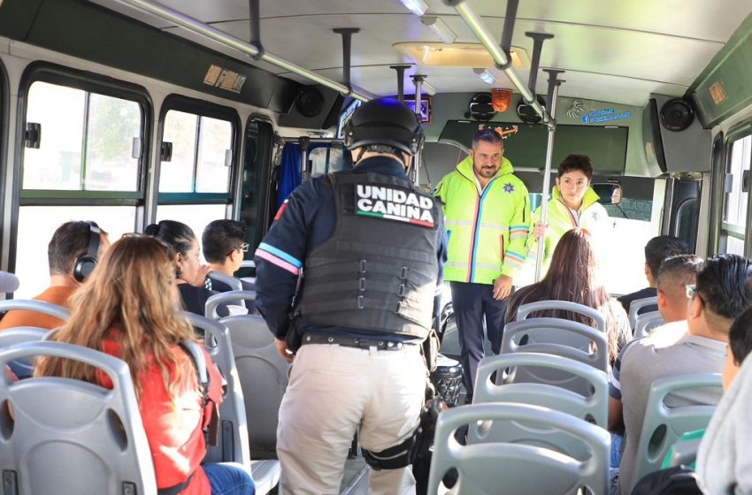  Ayuntamiento de Puebla continúa con los operativos de inspección en el transporte público