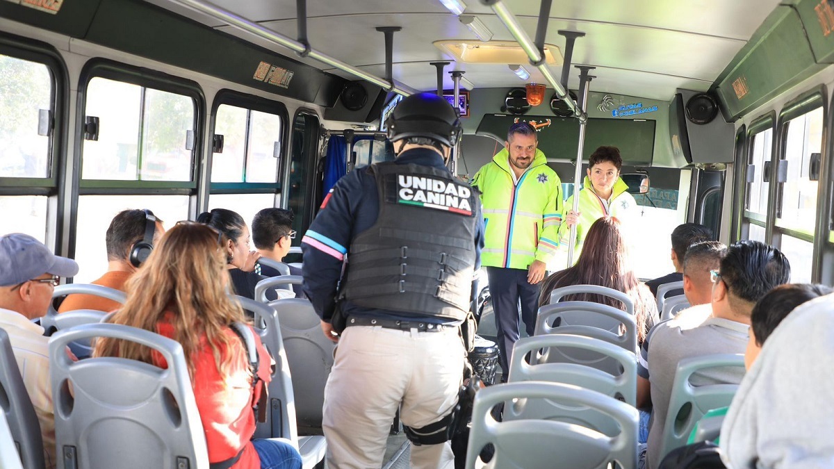 Ayuntamiento de Puebla continúa con los operativos de inspección en el transporte público