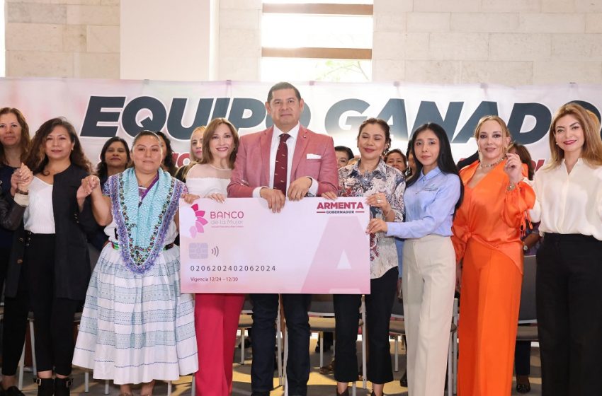  El banco de la mujer combatirá las desigualdades en Puebla: Armenta