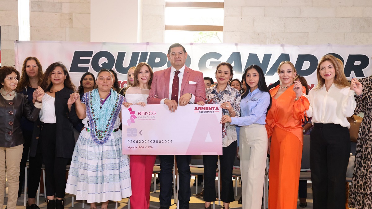 El banco de la mujer combatirá las desigualdades en Puebla: Armenta
