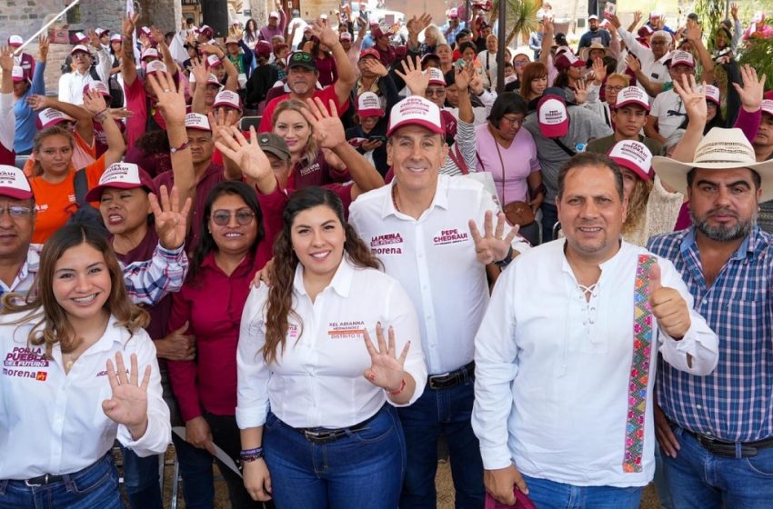  Espacios verdes, arte, cultura y deporte para jóvenes, anuncia Pepe Chedraui en Xonacatepec