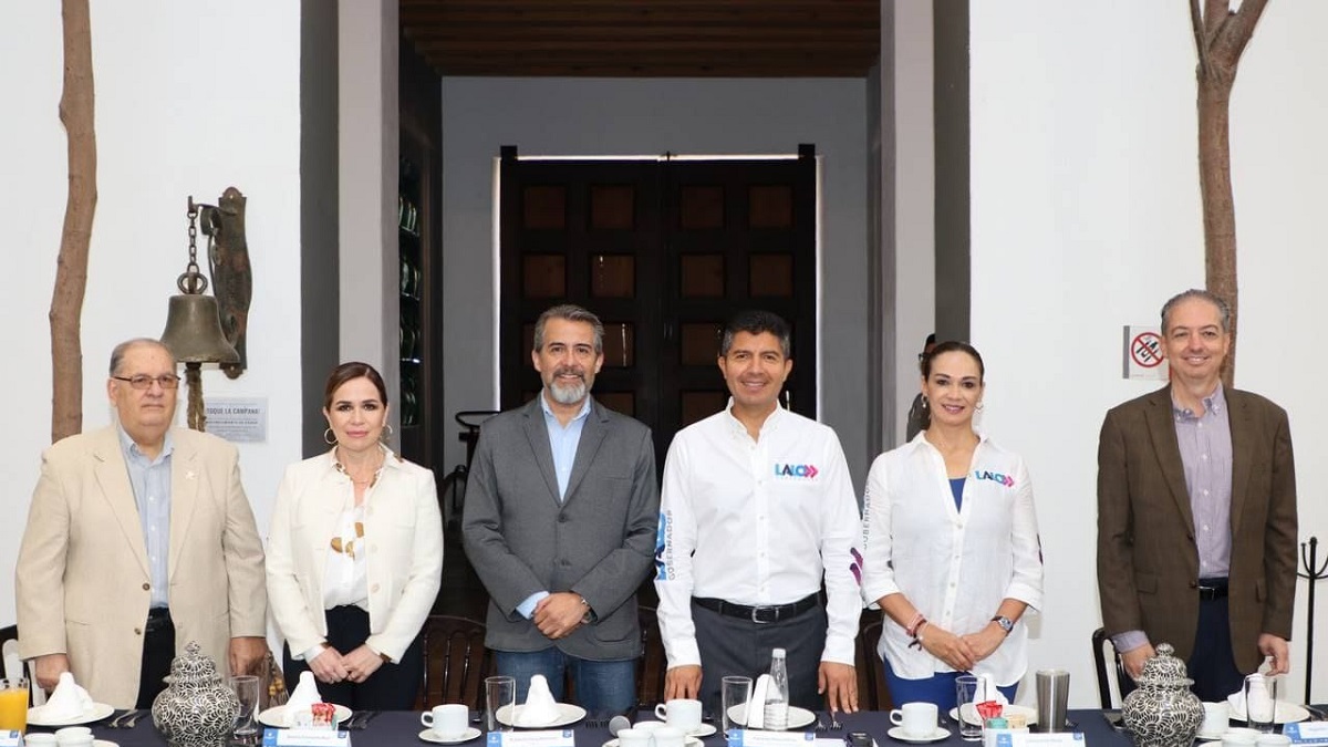 Lalo Rivera expone ante la COPARMEX Puebla su plan para el desarrollo sostenible e incluyente