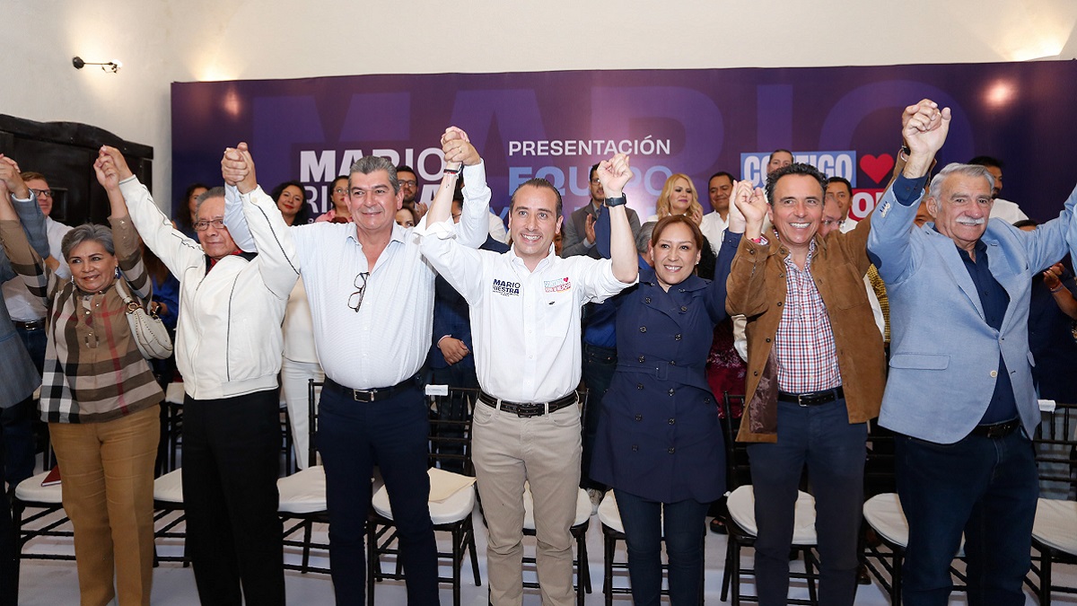 Mario Riestra presenta su equipo de campaña para la alcaldía de Puebla