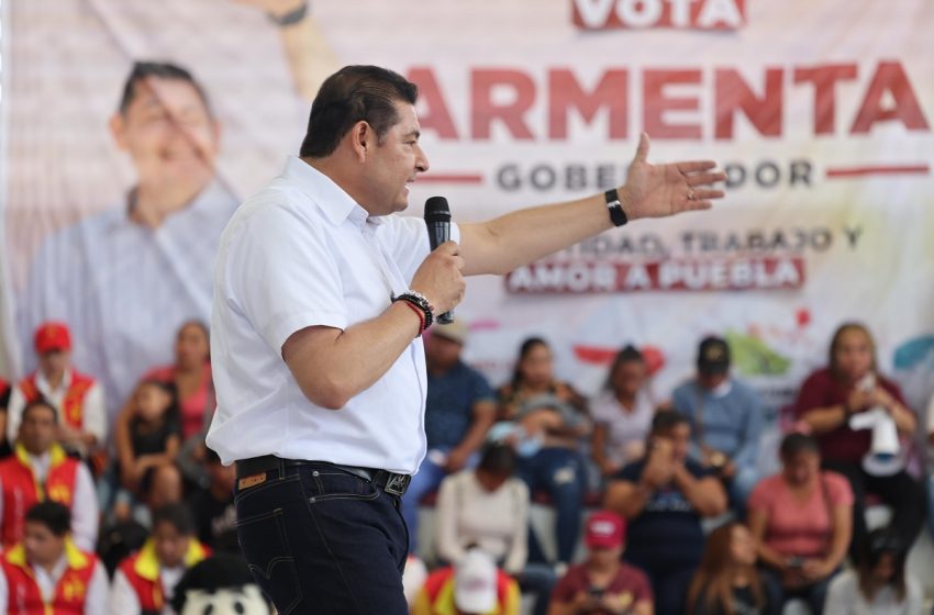  Seguridad interestatal y obra pública en Venustiano Carranza ofrece Armenta