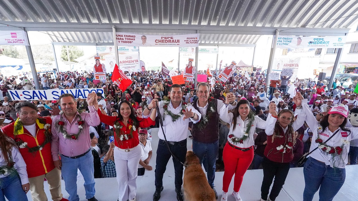 Trabajarán Alejandro Armenta y Pepe Chedraui por hacer justicia para las Juntas Auxiliares de Puebla