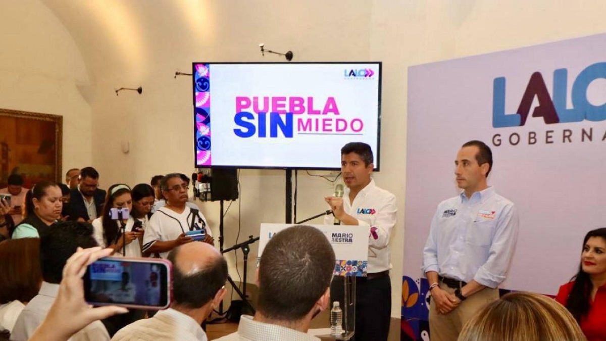Van juntos Lalo Rivera y Mario Riestra por un rumbo seguro para Puebla