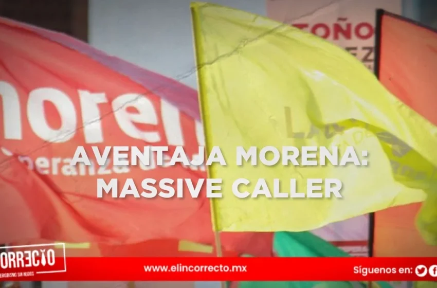  Massive Caller da ventaja a Morena en 7 distritos federales de Puebla