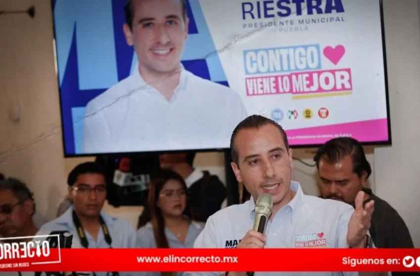  Presenta Mario Riestra plan para Blindar Puebla con patrullas, cámaras, drones e inteligencia artificial