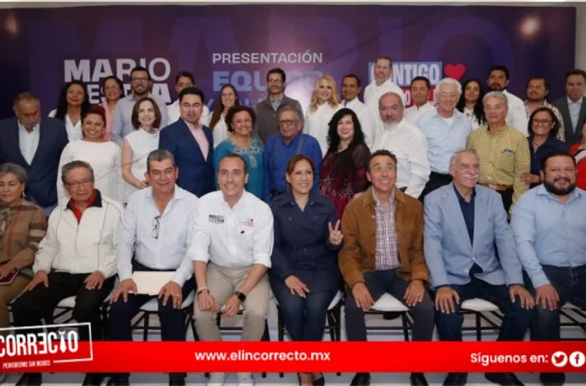  Mario Riestra presenta su equipo de campaña para la alcaldía de Puebla