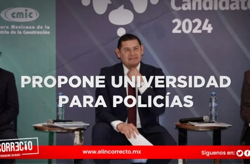  Ante empresarios, Armenta propone la Universidad para Policías