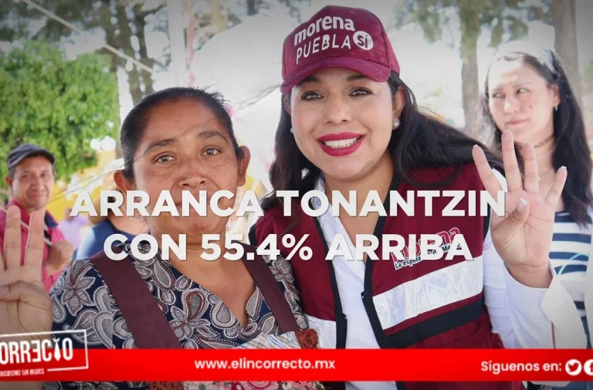  Tonantzin Fernández tiene más del 55% de preferencia electoral en San Pedro Cholula