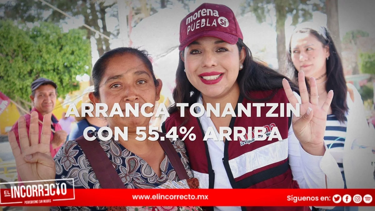 Tonantzin Fernández tiene más del 55% de preferencia electoral en San Pedro Cholula