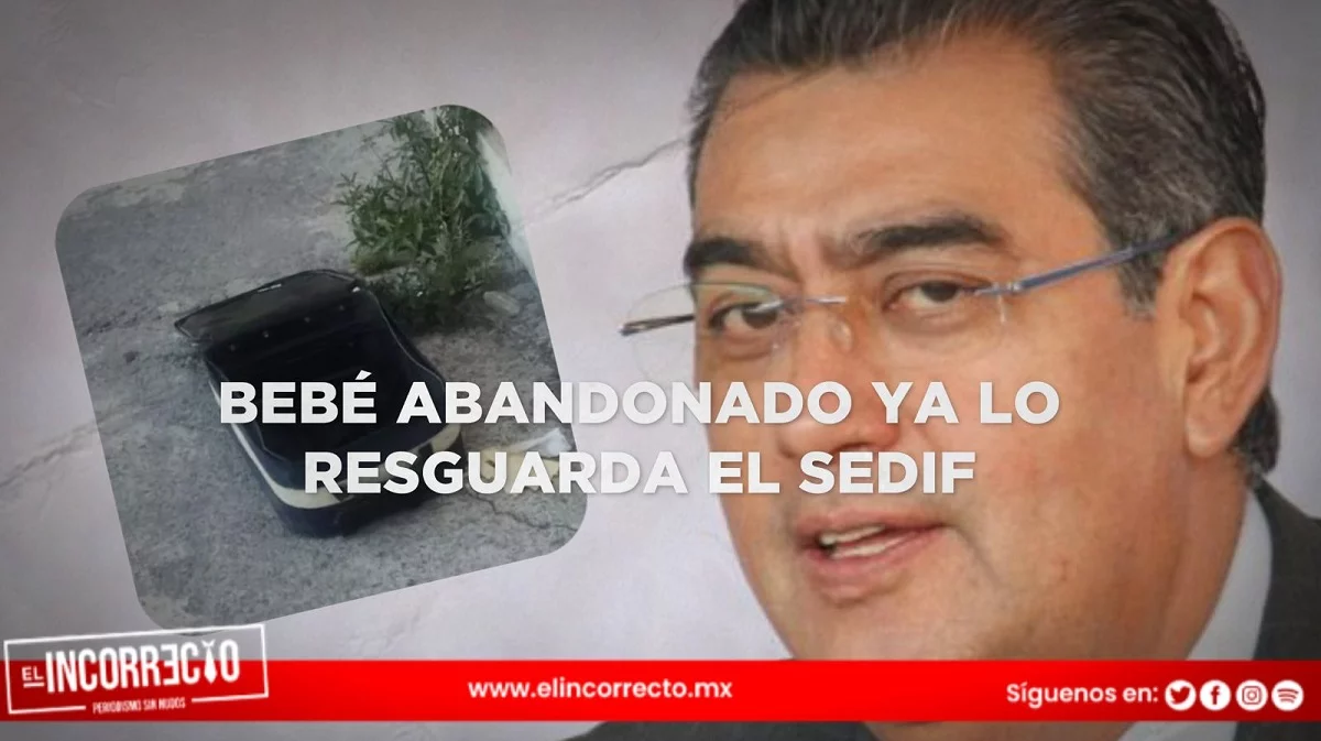 Abandonan a bebé dentro de una maleta en Puebla; ya está internado y pasará al resguardo del SEDIF