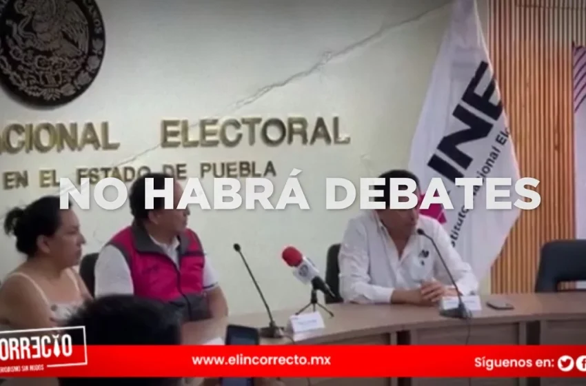  Solo se realizarán debates entre fórmulas al Senado en Puebla; aspirantes a diputados  acuerdan no debatir