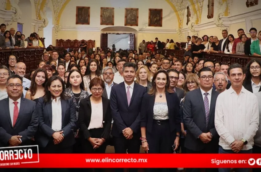  Eduardo Rivera Pérez presenta propuestas en la BUAP y promete apoyo a la institución